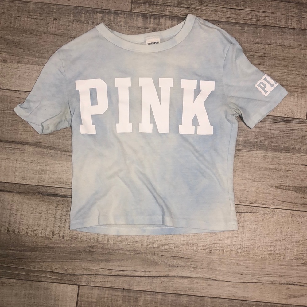 PINK cropped t shirt